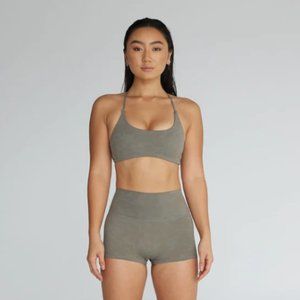 Crop Shop Boutique Ivy Bra in Fade Khaki